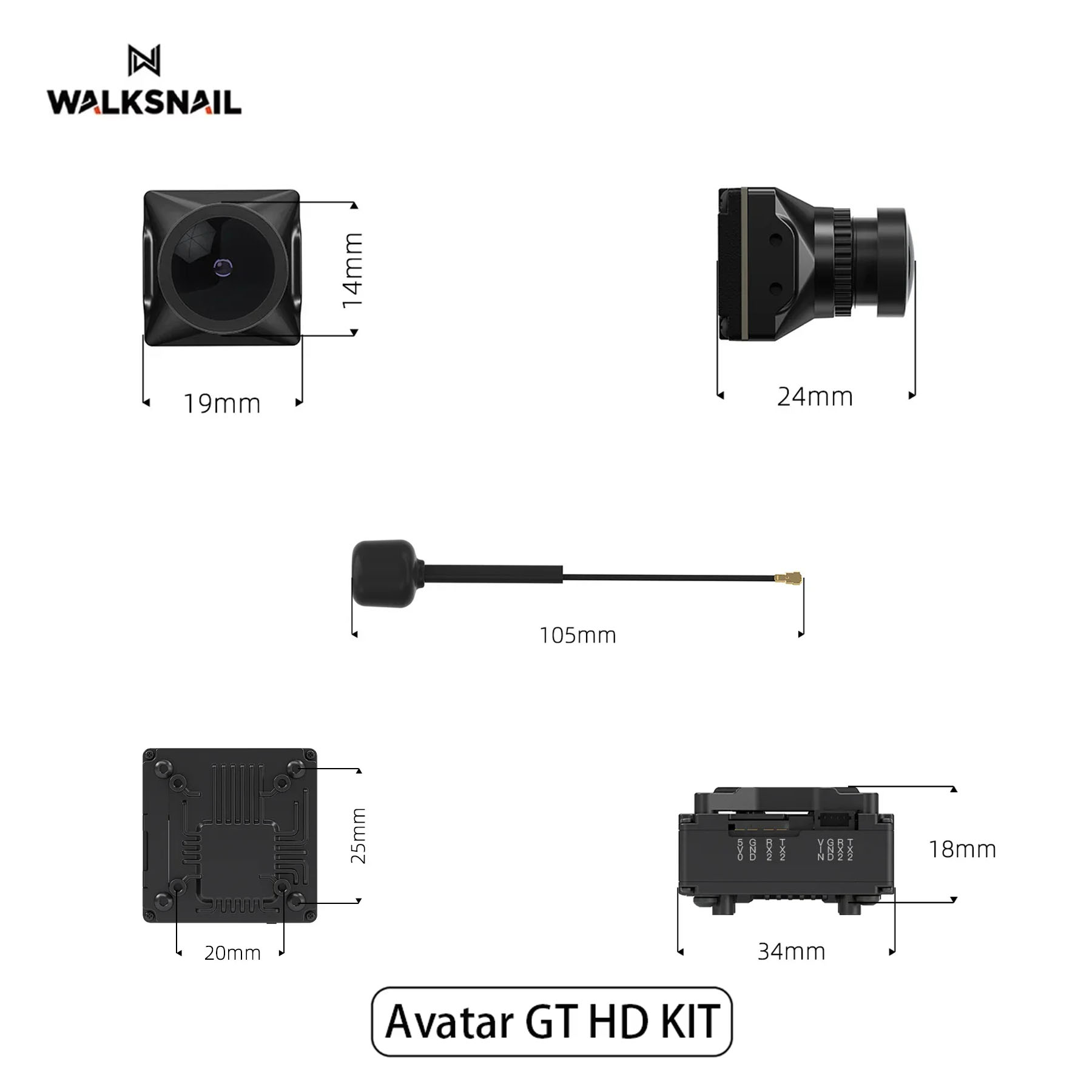 Walksnail Avatar GT HD KIT 2W  - مراجعة Walksnail Avatar Gt Kit 2W Vtx وسعره